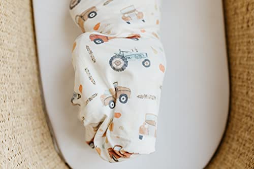 Image of Copper Pearl Swaddle Blankets for Newborns | Soft Stretchy Receiving Blankets for Boys and Girls | Large 46 x 46 Inch Baby Blankets | Lightweight and Breathable Swaddles | Hayride