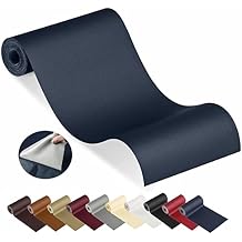 YAFLC Leather Repair Patch for Furniture, 4" x 63" Self Adhesive Leather Repair Kit Vinyl Repair Tape for Car Seat Sofa Jackets Couches Chair Blue