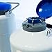 CryoKing 2L Liquid Nitrogen Tank, Cryogenic Container with 3 Canisters, Aluminum Alloy Portable Dewar with Lockable Lid, Cryogenic Tank for Industry, Scientific (No Liquid Nitrogen)