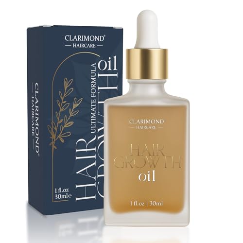 Clarimond Hair Oil – Traditional Chinese Recipe, Delays Hair Aging, Reduces Hair Loss & Balances Natural Scalp Oil Secretions – 100% Plant-Based, Minimum 3 Months of Usage Recommended - 30ml