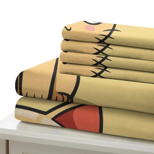 Parure de lit chat 3D housse de couette microfibre 200x200cm avec 2 taies - 6