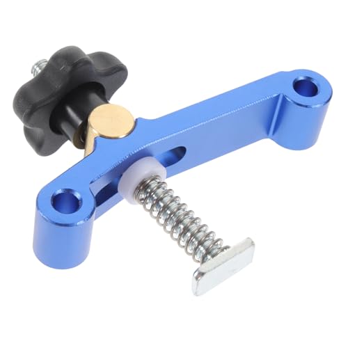 KICHOUSE 1pc Platen Track Slot Fixture Hardware Woodworking Clamp Hold Down Clamp Woodworking Clamp for Woodworking T-Track Clamp Woodworking Press Clamp T-Slot Clamp Blue Aluminum Alloy