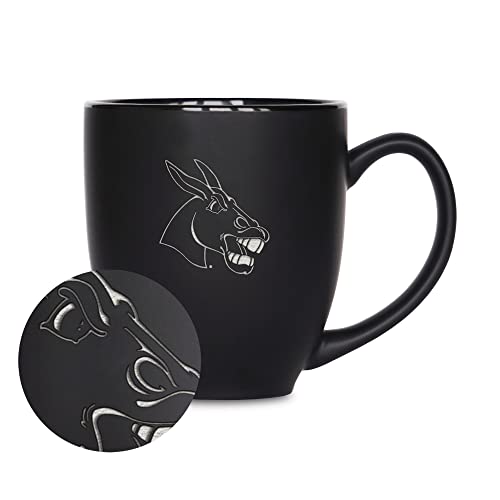 Rico Industries NCAA Central Missouri Mules Standard 15oz Matte Black Ceramic Bistro Mug
