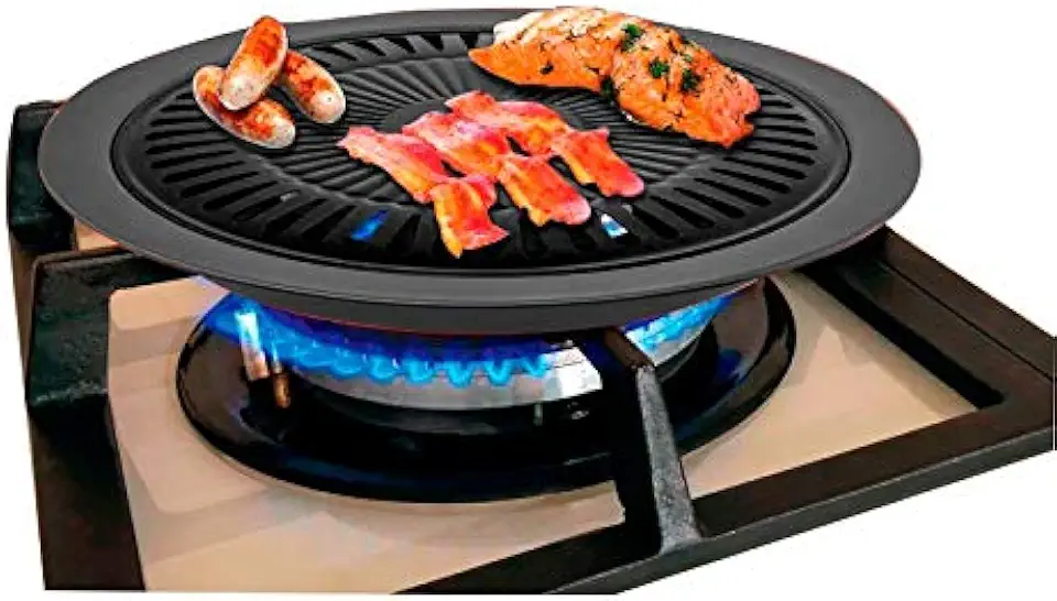 Churrasqueira de Fogão Globalmix TopGrill GH401 sem Fumaça Chapa 32x25cm Antiaderente