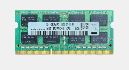 Image of 4GB DDR3 1066MHz Laptop RAM - PC3-8500S 204-Pin SODIMM 1.5V CL7 Laptop Memory Upgrade, Compatible Replacement for Samsung Part M471B5273CH0-CF8
