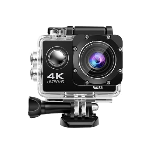 Caméra d'action 4K pour vlog de vélo et activités sous-marines en haute résolution