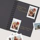 Vienrose Scrapbook Fotoalbum zum Selbstgestalten und Einkleben mit 40 Seiten, Hardcover Kraftpapier, DIY Scrapbook für Hochzeit, Geburtstag, 28 x 20,5 cm, Schwarz