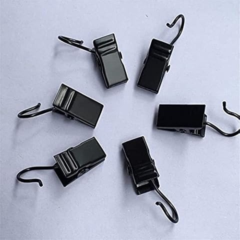 50 Pcs Black Metal Curtain Clip String Party Lights Hanger Multi-function Hanger Clipsfor Home Decoration, Photos, Art Craft Display and Outdoor Activities Supplies Cover