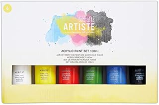 Artiste Acrylic Paint Set 100ml - 6 Pack