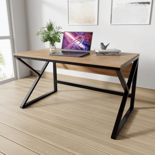 Image of Riyan Luxiwood Alden Computer Table in Engineering Wood for Home & Office, Simple Style Desk, Scratch Resistance Surface, Easy to Assemble, Study Table for Kids (Size-12 X 5 X 75 Cm) - Beige