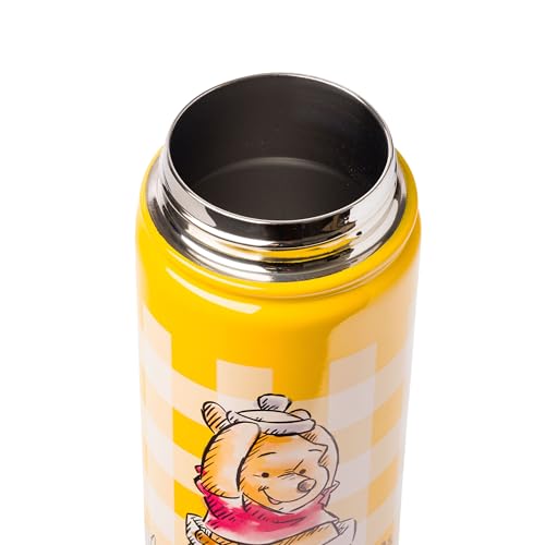 Image of Silver Buffalo Disney Winnie the Pooh, Stainless Steel Water Bottle, 20oz