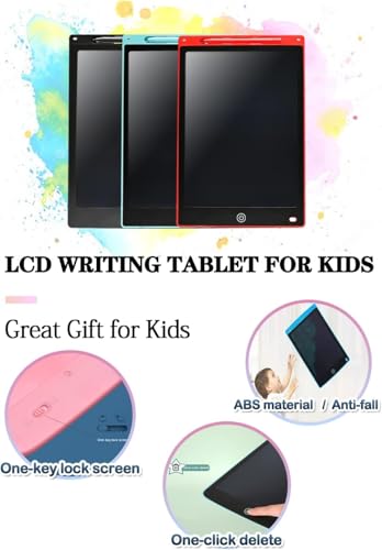 Image of LCD Writing Tablet with Stylus Pen, Electronic Colorful Screen Magic Slate Doodle Drawing Board Pad Scribbler Educational Learning Tool for Kids Adults-Multicolor