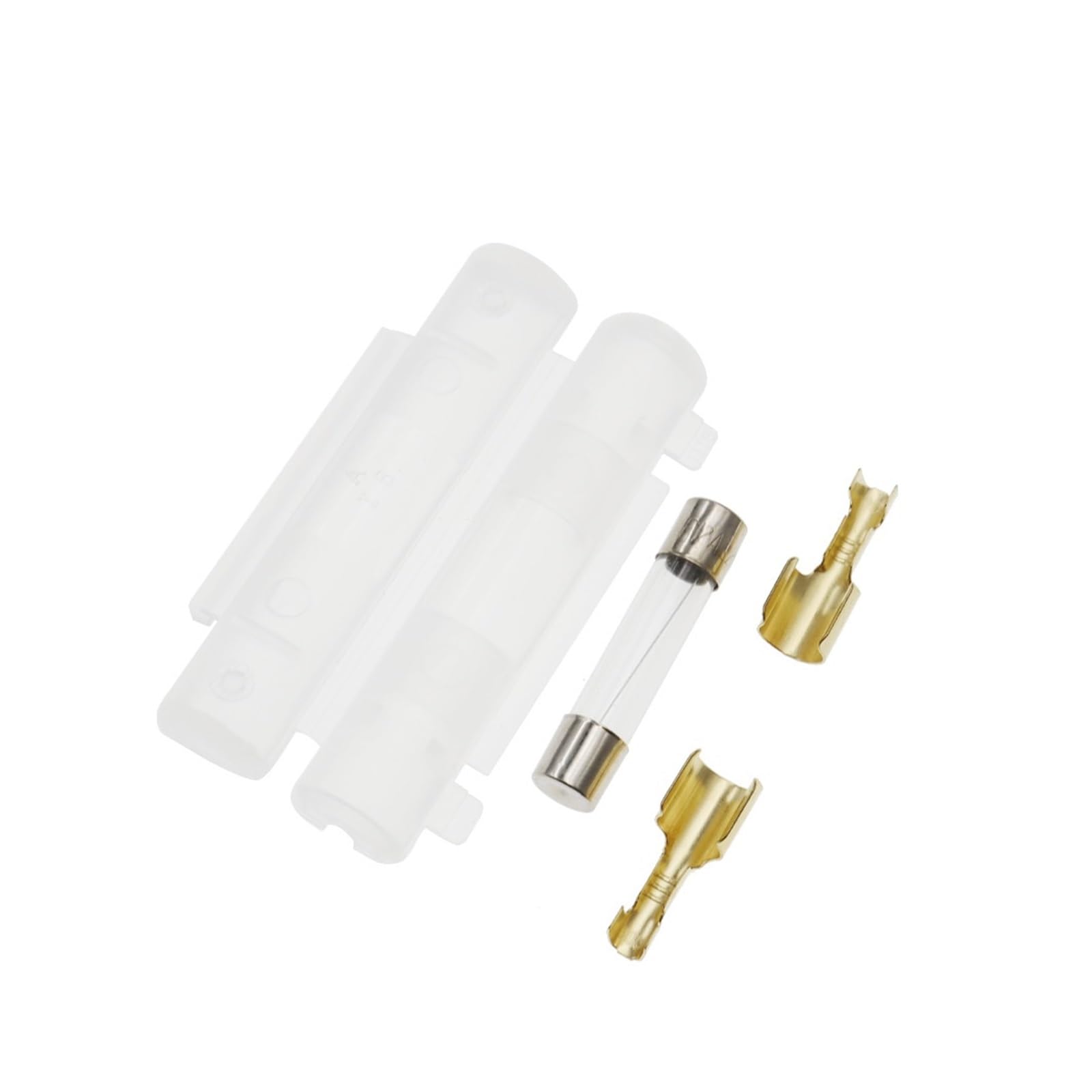 Porte-fusible 6x30mm cartouche verre 250V blanc composant protection électrique 8A