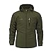MONOMAD Men's Spring and Autumn Outdoor Hooded Mountaineering Jacket Fashion Versatile Windproof Stormtrooper (X-Large,military green)