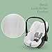 Maxi-Cosi Autositzbezug aus Bio-Baumwolle für CabrioFix i-Size / Pebble S, Babyschalenbezug, weiches, atmungsaktives und feuchtigkeitsabsorbierendes Material, waschmaschinenfest, Natural White