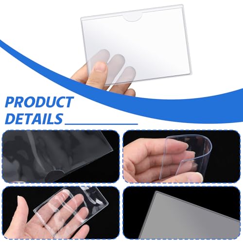 20 Pcs Credit Card Protector Sleeves, Waterproof Medicare Card Protector Sleeve Soft Clear Plastic Card Holder for Credit Medicare Business Ssn Debit and Id Cards (3.82 X 2.36 Inch)4
