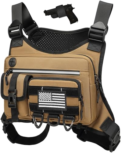 Tactical Chest Bag for Men & Women with Holster, Slim Fit