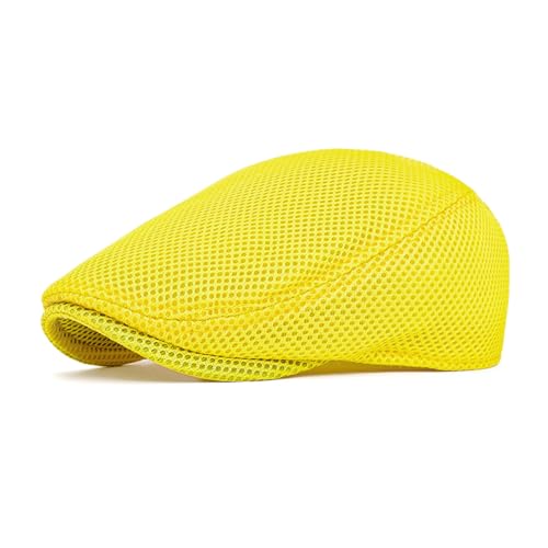 Casquette plate d'été respirante en maille pour homme style Gatsby