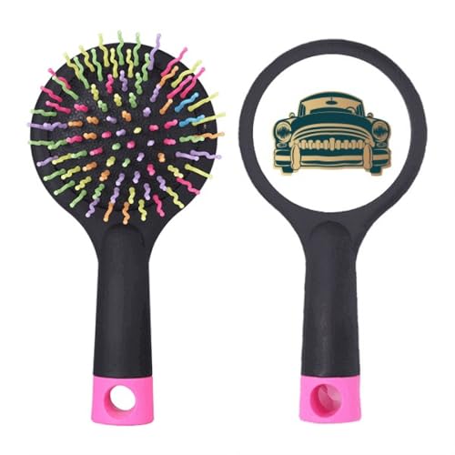 Brosse à cheveux démêlante Green Classic Cars design vintage coussin