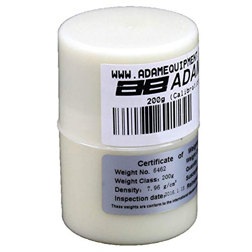Adam Equipment - Peso de calibración (acero inoxidable, 200 g, clase E2)
