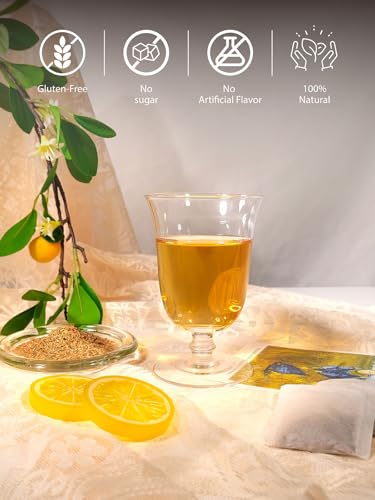 Image of TeeLux Lemongrass Tea Bags, Refreshing & Smooth Taste, Caffeine Free 100 ct | Natural Lemongrass Herbal Tea, Single Ingredient, Fresh Citrus Aroma, Sugar Free & Gluten Free, Hot or Iced