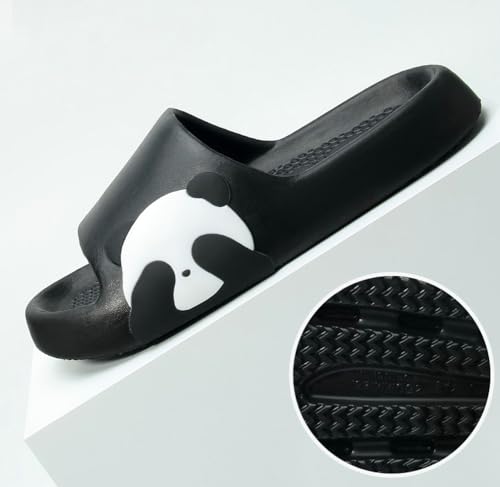 Unisex Pillow Slippers Cartoon Panda Slippers Slides Comfy Cloud Slippers Animal House Slipper Slides Non-Slip Shower Slipper4