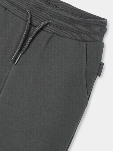 Mayoral Basic Cuffed Fleece Trousers for Boys Blackboard3