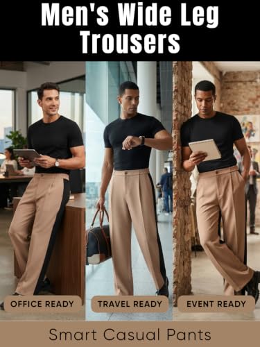 Image of GRECIILOOKS Men's Stretchable Track Pants | Comfortable & Stylish Trousers for Men | Formal & Casual Pant for Man | Breathable Summer Pant with Elastic Button Closure & Korean Style Travel With Pocket