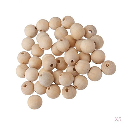 SNAPPSY 250pcs Unpainted Wooden Beads 20mm Spacer DIY Jewelry Making Findings Crafts-image-38