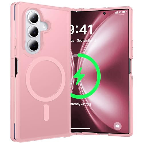 Coque Galaxy Z Fold 7 MagSafe silicone mat anti-traces