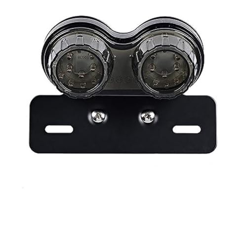 Feu de frein moto avec clignotant intégré et feu arrière universel pour plaque Color 19