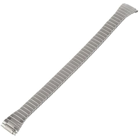 Voguestrap TX666W Allstrap 11-14mm Silver Long-Length Tapered Expansion Watchband Cover