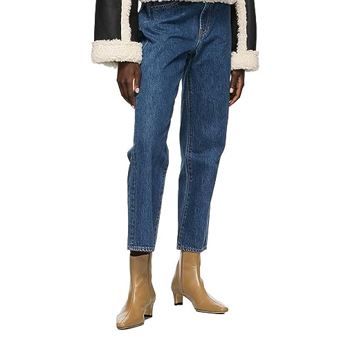 MOOMMO Women Low Chunky Heel Ankle Boots Square Toe Side Zipper Sock Booties Matte Comfy 2 Inch Thick Heel Dress Short Boots Closed Toe Mid Calf Stretch Chic Office Party Winter 4-11 M US3