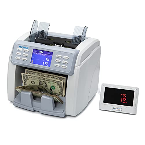 Ten-Tatent Sh-02C Bank Grade Mixed Denomination Money Counter Machine, Multi Currency Bill Counter, Value Counting, 2Cis/Uv/Ir/Mg/Mt Counterfeit Detection, Serial Number Record. #TOP7