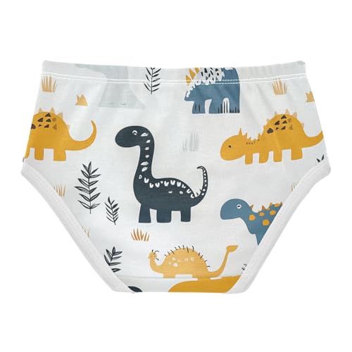 Wusikd Dinosaurs Girls' Underwear Cotton Leaves Girls Briefs Soft Toddler Underwear 2T2
