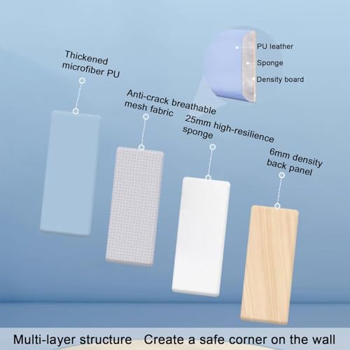 Panneaux muraux 3D anti-collision et insonorisants pour chambre - 6