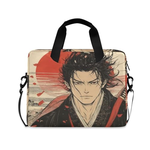 Funda para laptop con asa y correa de 15.6 pulgadas miniatura 1