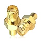 SMA - MCX アダプター TUOLNK SMA メス - MCX メス 同軸コネクタ 同軸ケーブル アンテナ用 2個