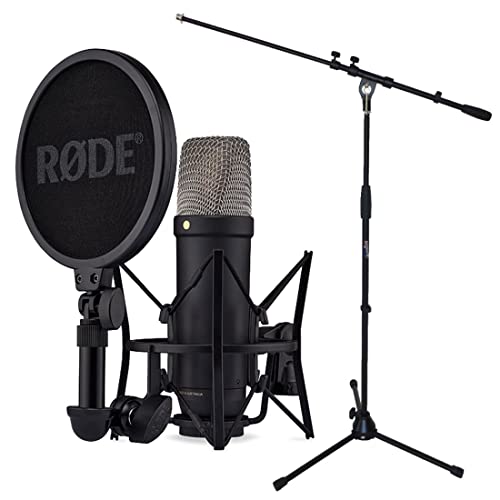 Rode NT1 micro studio 5ème génération avec directivité cardioïde et son pied Keepdrum stable
