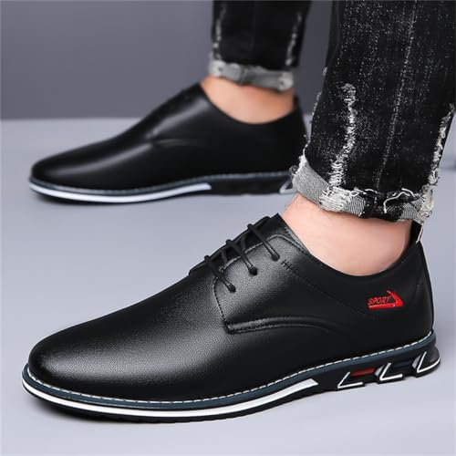 Image of Veslesth Men Casual Business Dress Shoes Lace Up Comfort Oxford for Male Working Driving