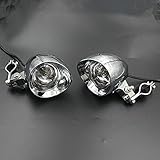 Zustand: Neu epeigo 12 V Chrom Motorrad Bullet Passing Spot Nebelscheinwerfer Scheinwerfer mit 25-35 mm Schutzbügel Rohrhalterung Klemme für Honda Yamaha Suzuki Kawasaki