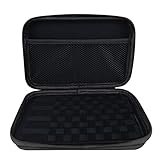 Wolfteeth 8 inch Case Black Hard Shell Pouches Supplies Organized Accessories Bag Fits Coils Valentines Day Gifts for Him Men (Empty Case Only) Black Zipper 122615