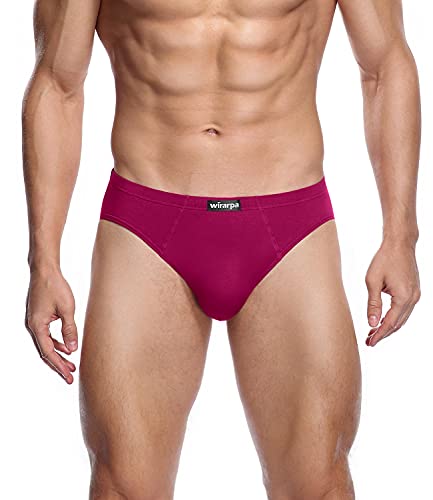 wirarpa Men's Modal Briefs Underwear Super Soft Microfibre Underpants No Front Slips Covered Waistband One Pack Size Small