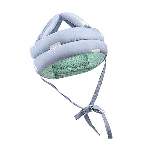 LEYY Baby Toddler Head Protector Upgrade Infant Safety Helmet Breathable Head Drop Protection Soft Baby Helmet for Crawling Walking Headguard Protective Safety Products (Grey Crown)
