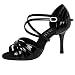 Produktbild Rummos Damen Latein Tanzschuhe Elite Paris 035 - Lack Schwarz - Medium (Normal) - 80E Stiletto - Größe: EUR 40