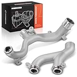 A-Premium 2PC Coolant Pipe Compatible with Land Rover - Range Rover 2015, Discovery 2017-2020, LR4 2014-2016, Range Rover Sport 2016-2020