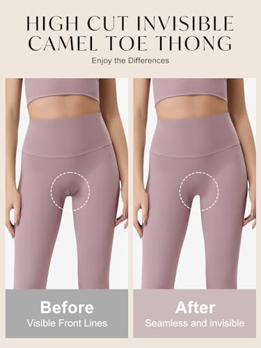 OVRUNS Camel Proof Thong High Waist Camel Cover Underwear No Show Camel Proof Concealer Panties for Women 3 Pack2