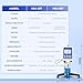 CGOLDENWALL Viscometer Digital Rotational Viscosity Meter Lab Viscometers 10-100,000mPa.s Accuracy:±2.0% 100-240V (NDJ-5ST)