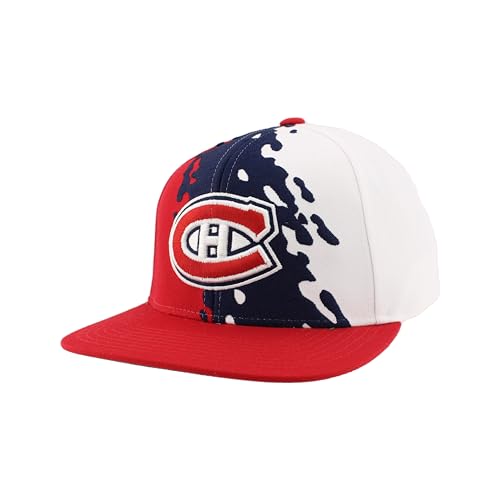 Montreal Canadiens NHL Officially Licensed Adjustable Snapback Hat Flat Bill Z11 Retro Paintbrush