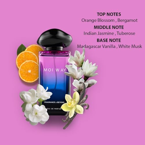 Image of Fragrance & Beyond Ombree Eau de Parfum & Moi Way Eau de Parfum for Women (100ml) - Imported French Perfume with Jasmine, Vanilla & White Musk
